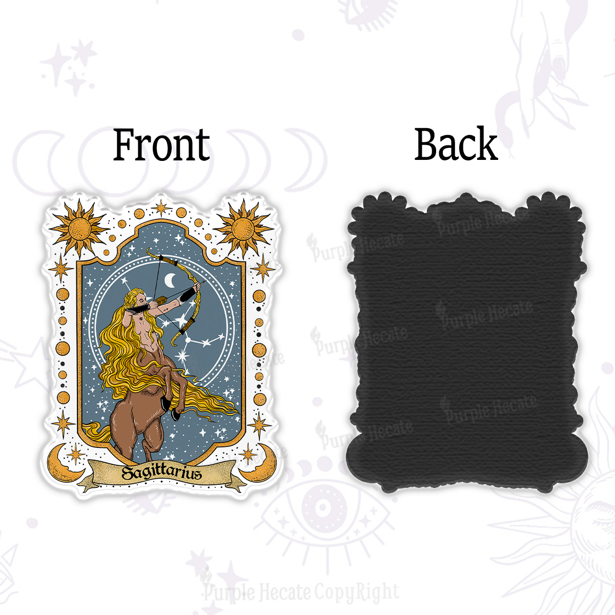 Purplehecate Sagittarius Zodiac Magnet