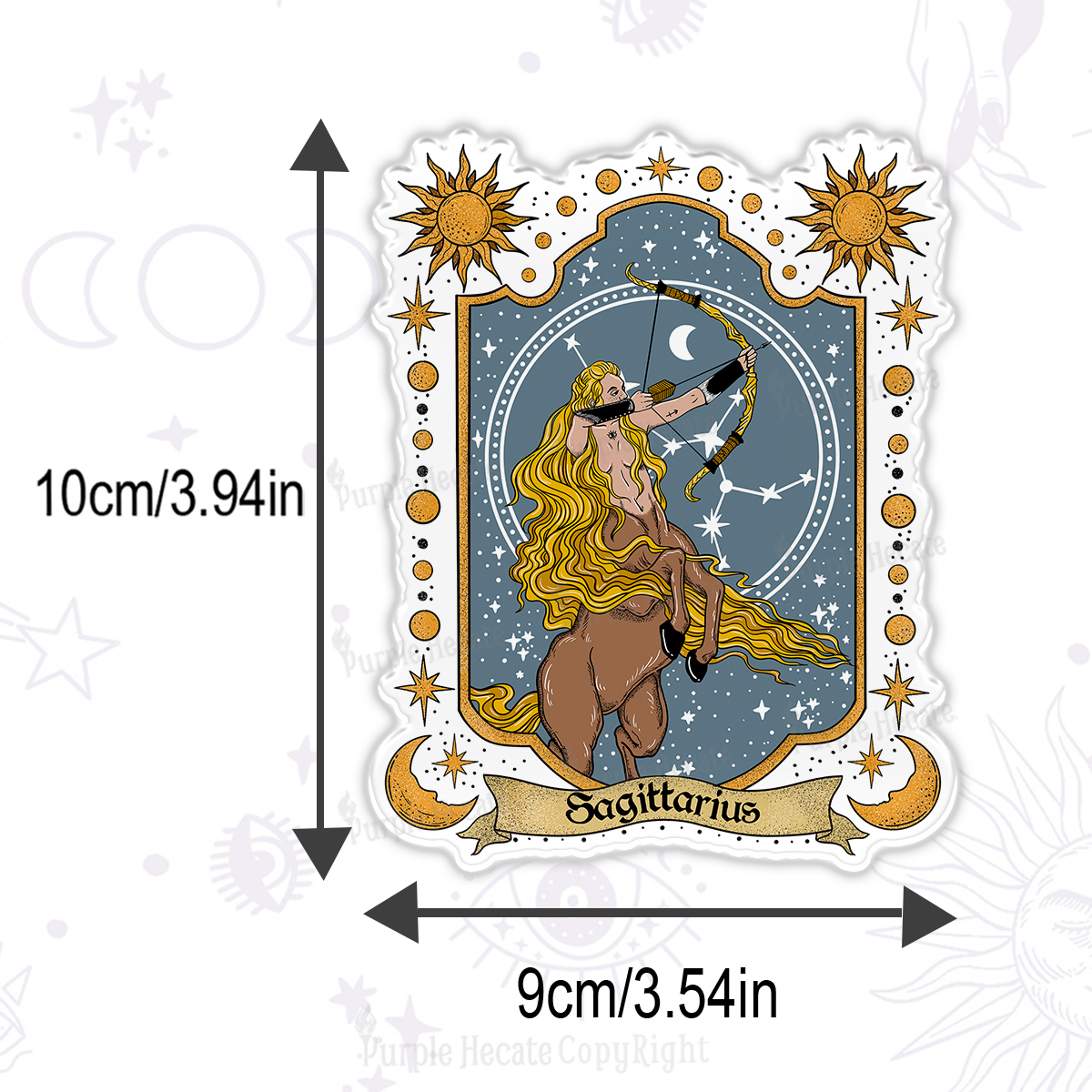 Purplehecate Sagittarius Zodiac Magnet