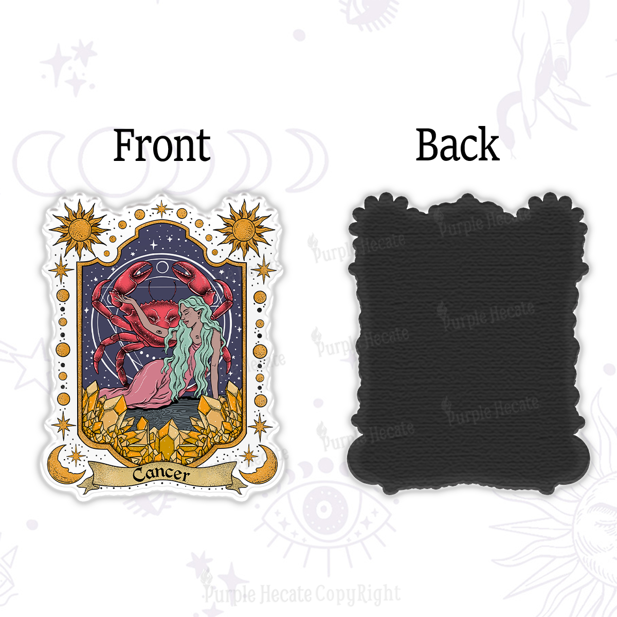 Purplehecate Cancer Zodiac Magnet