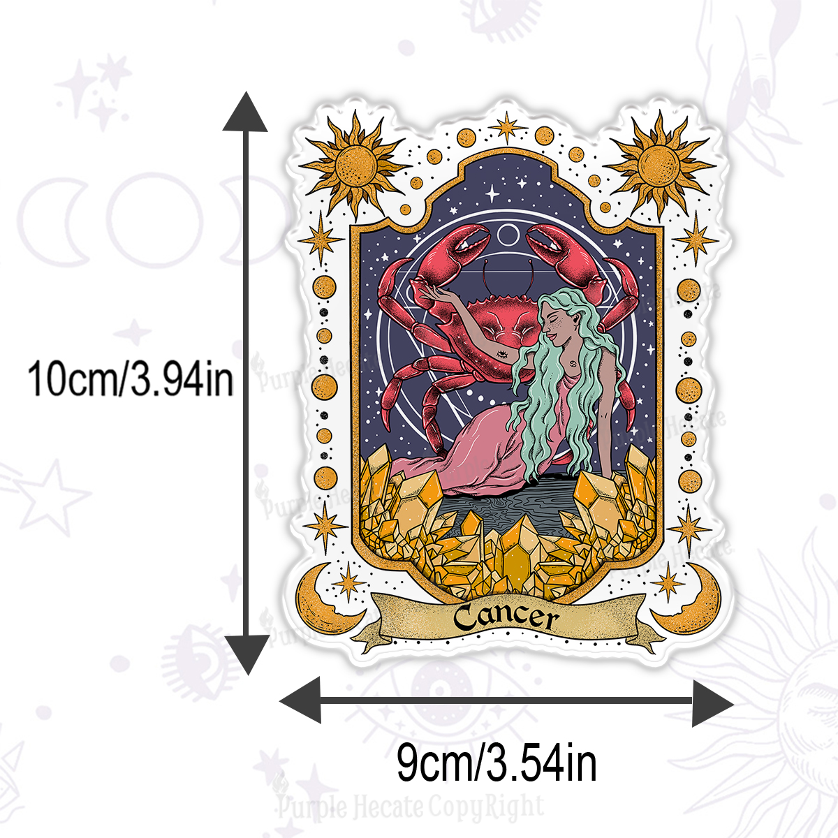 Purplehecate Cancer Zodiac Magnet