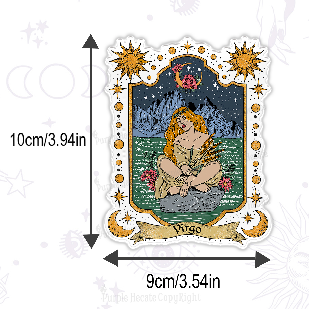 Purplehecate Virgo Zodiac Magnet