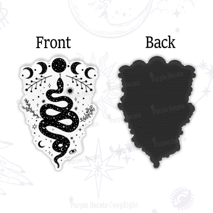 Purplehecate Snake And Moon Phase Comfort Magnet