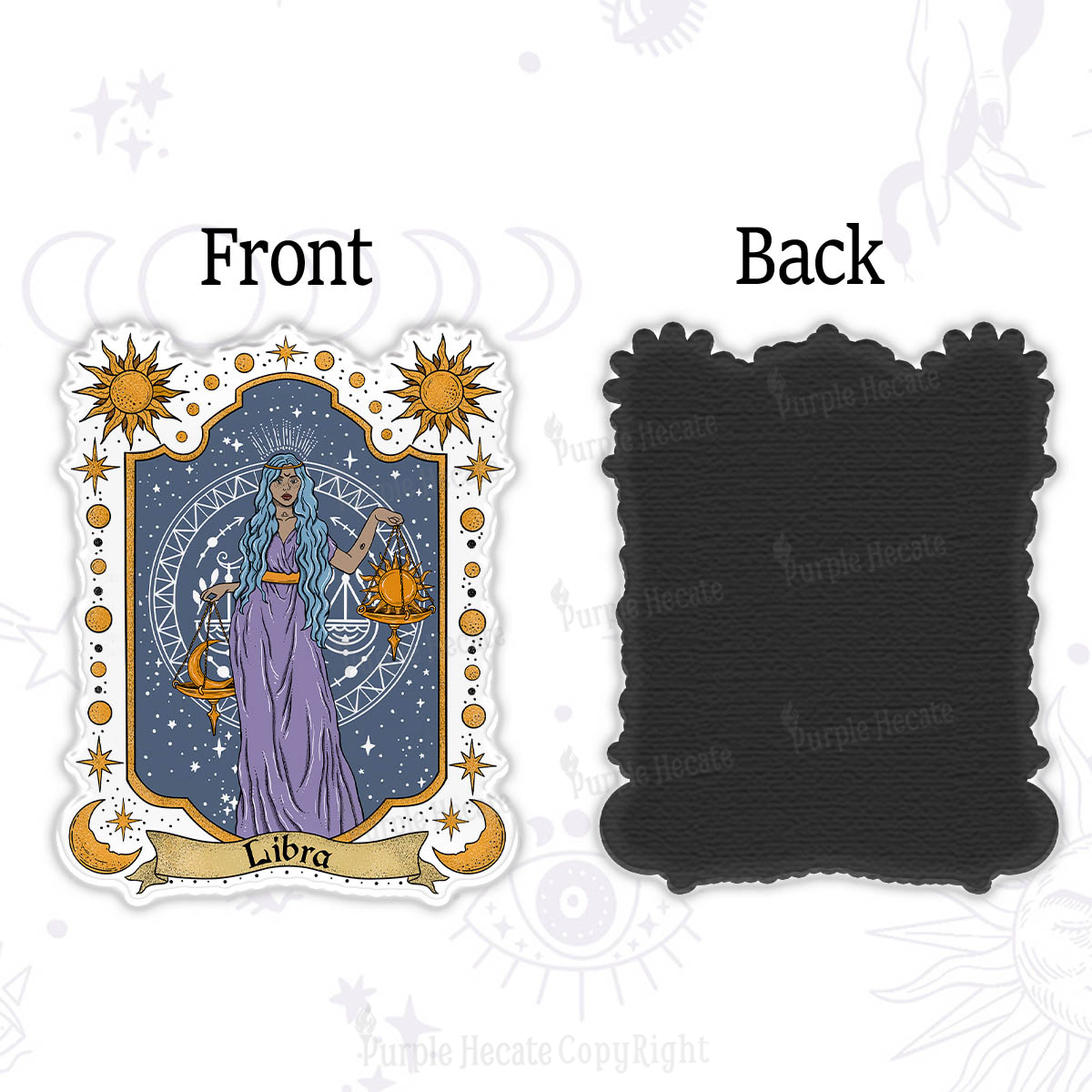 Purplehecate Libra Zodiac Magnet