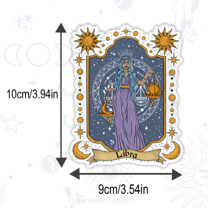 Purplehecate Libra Zodiac Magnet