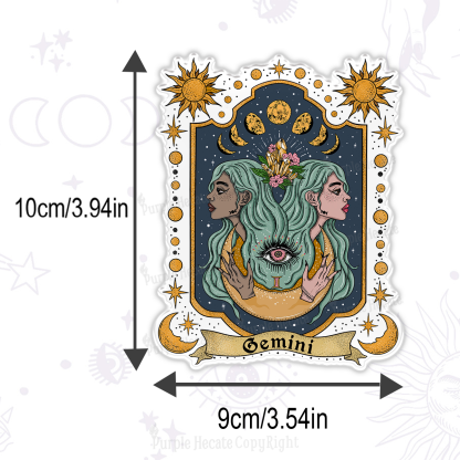 Purplehecate Gemini Zodiac Magnet