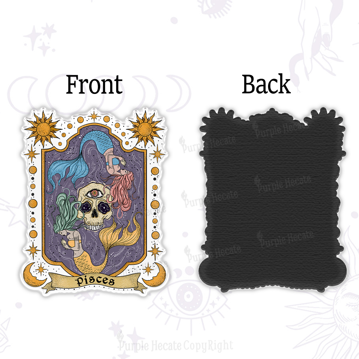 Purplehecate Pisces Zodiac Magnet