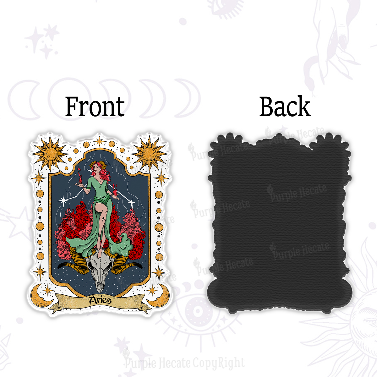 Purplehecate Aries Zodiac Magnet