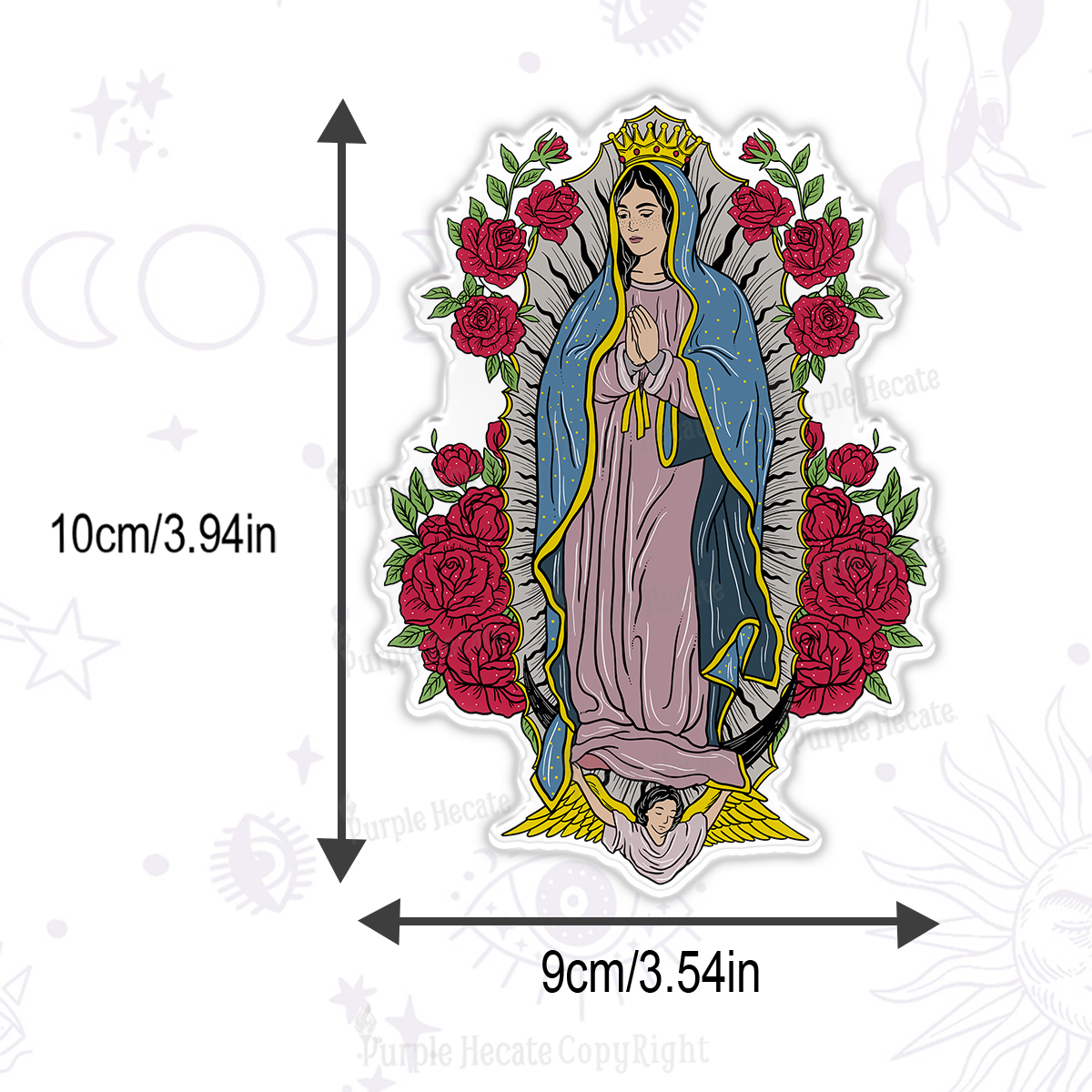 Purplehecate Mother Mary Magnet
