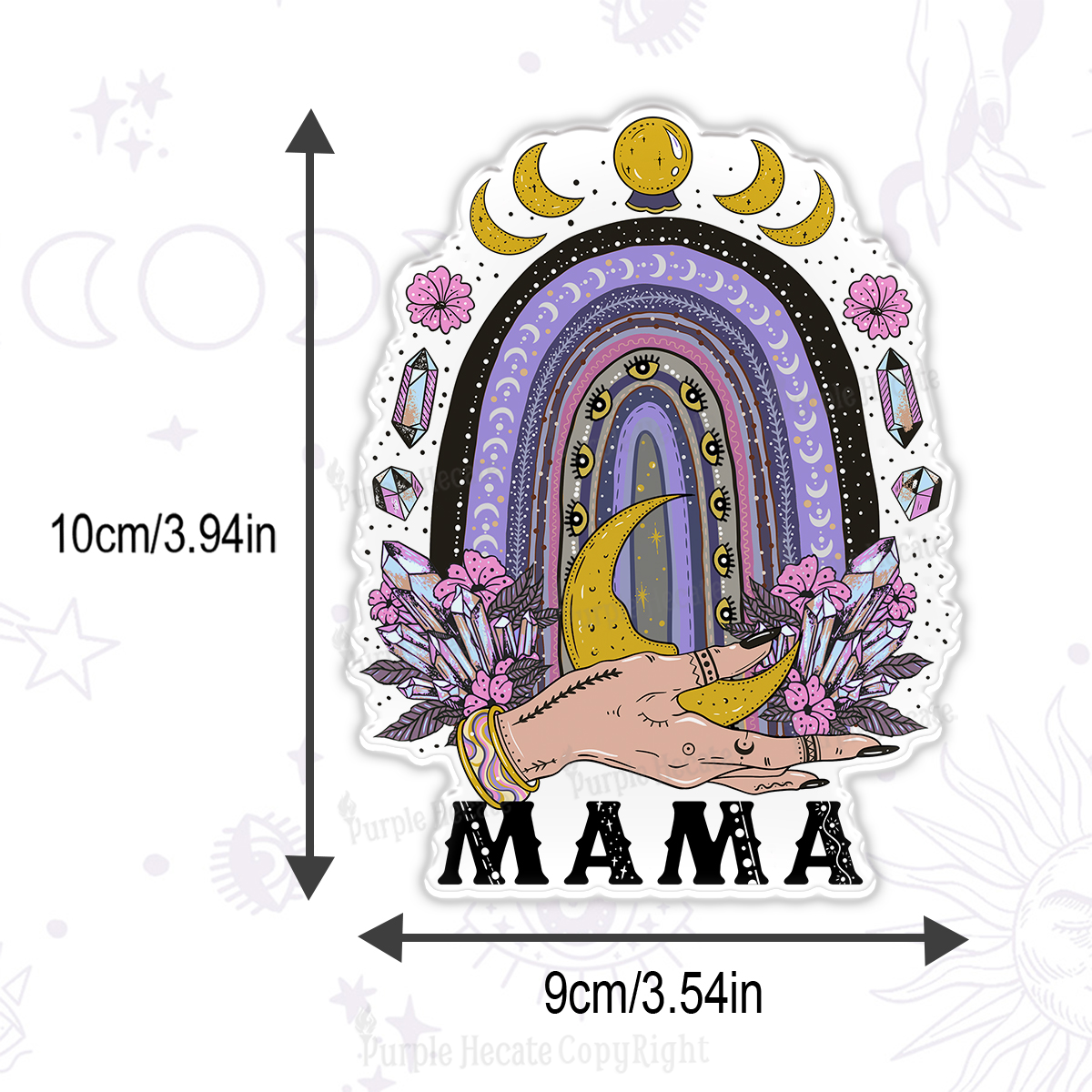 Purplehecate Gothic Mama Rainbow Magnet