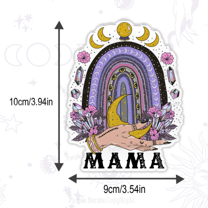Purplehecate Gothic Mama Rainbow Magnet