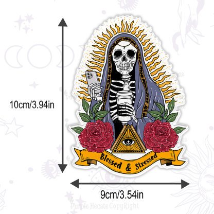 Purplehecate Blessed And Stressed Magnet