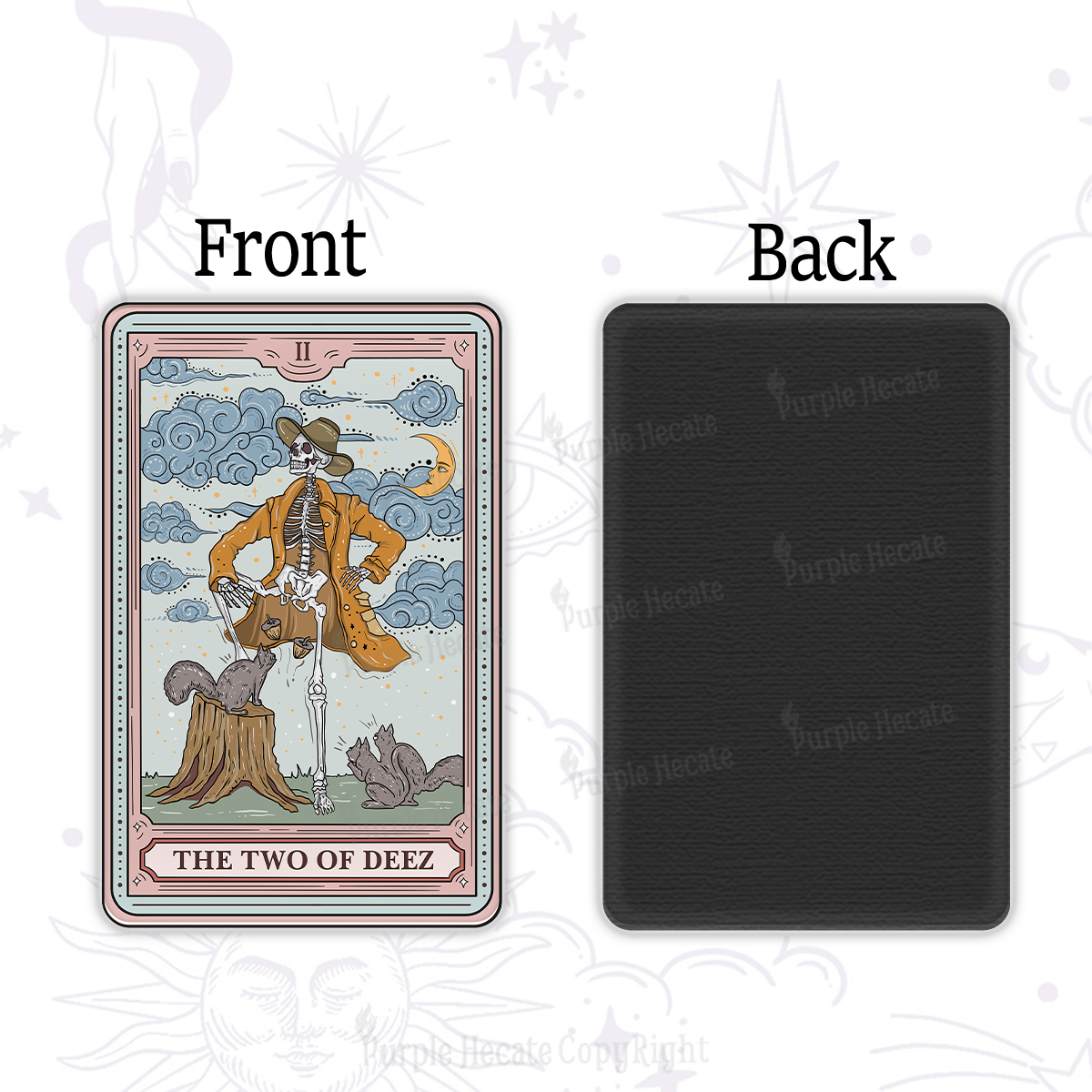 Purplehecate The Two Of Deez Tarot Magnet