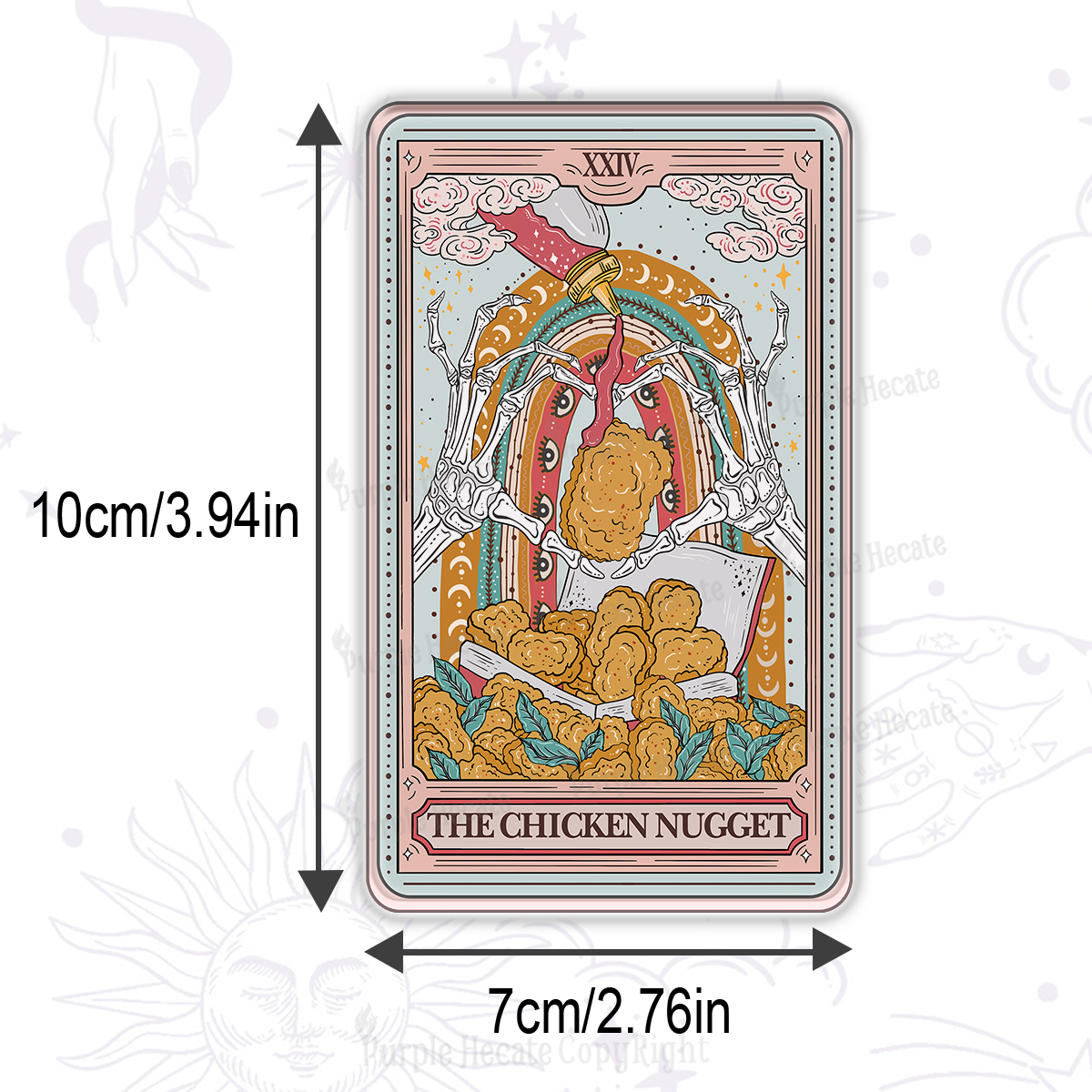 Purplehecate The Chicken Nugget Tarot Magnet