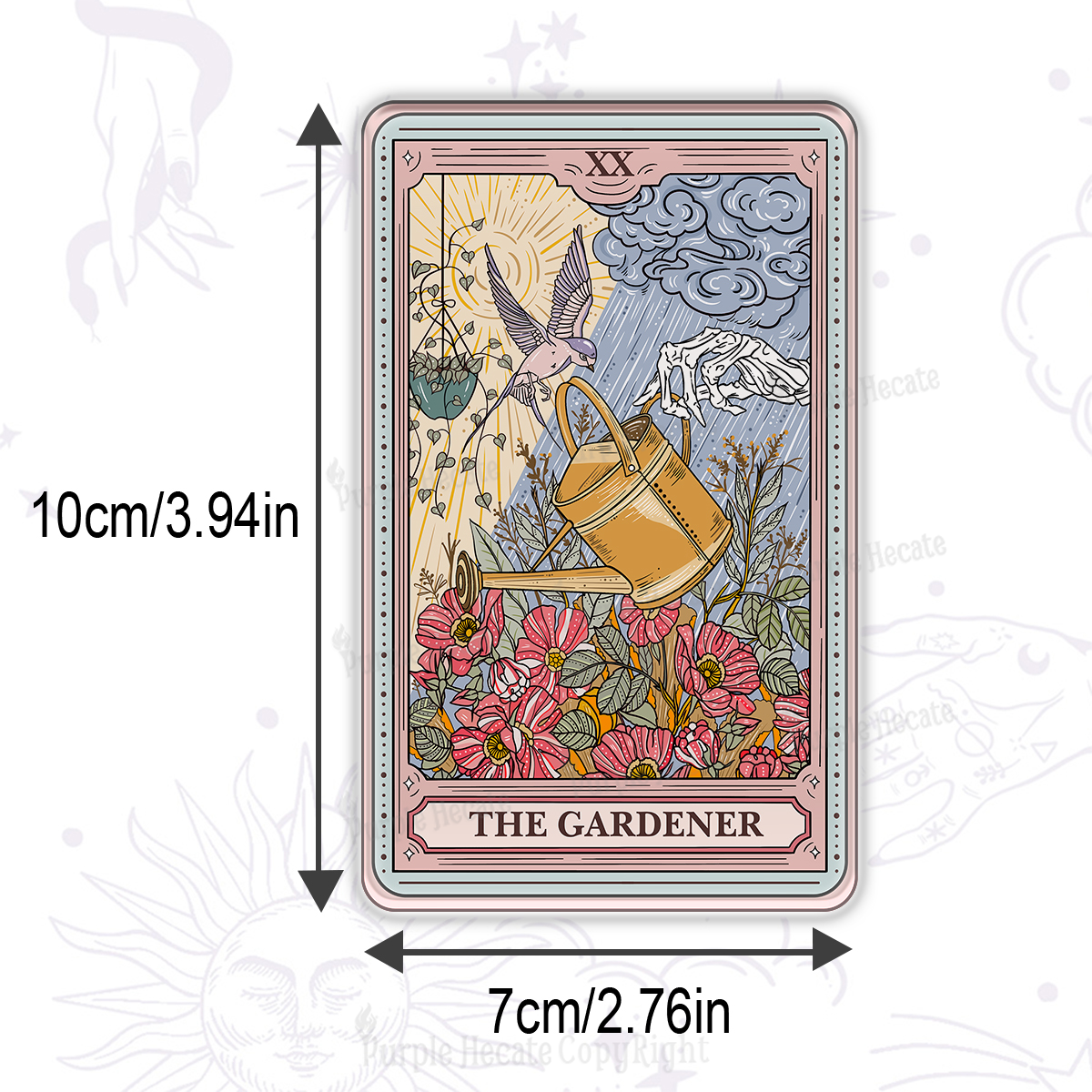 Purplehecate The Gardener Tarot Magnet