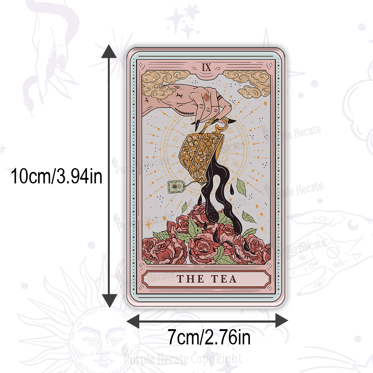 Purplehecate The Tea Tarot Magnet