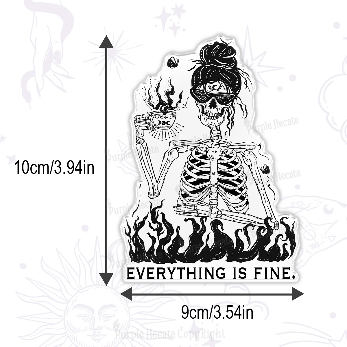 Purplehecate Everything Is Fine Magnet