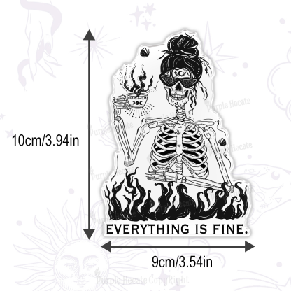 Purplehecate Everything Is Fine Magnet