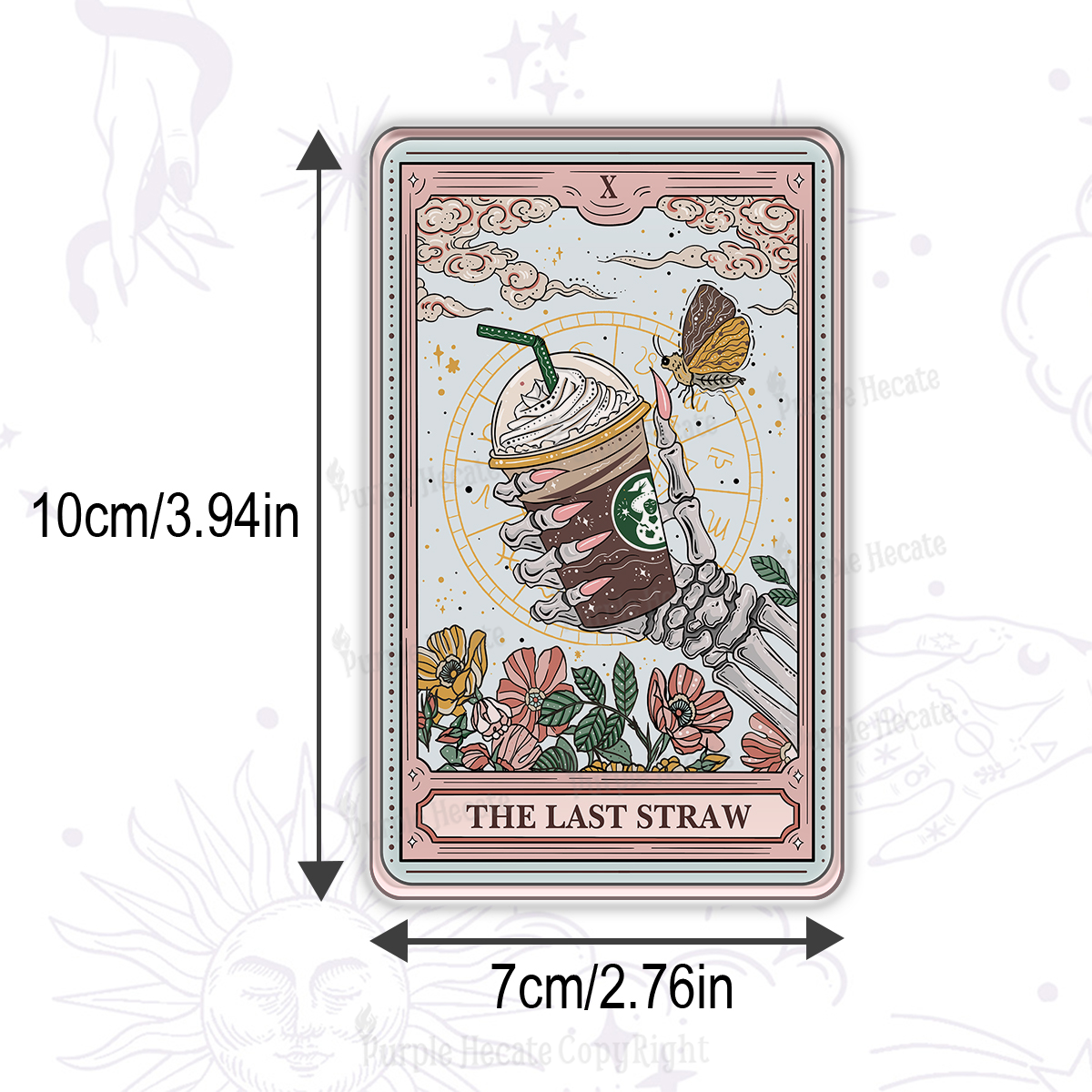 Purplehecate The Last Straw Tarot Magnet
