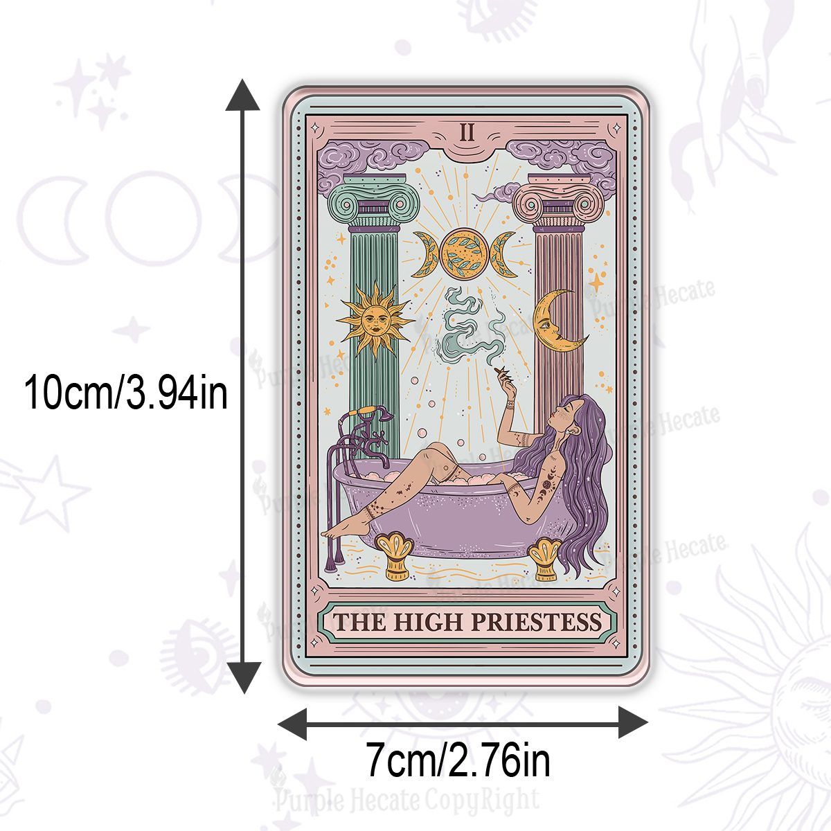 [Copy]Purplehecate The High Priestess Tarot Magnet