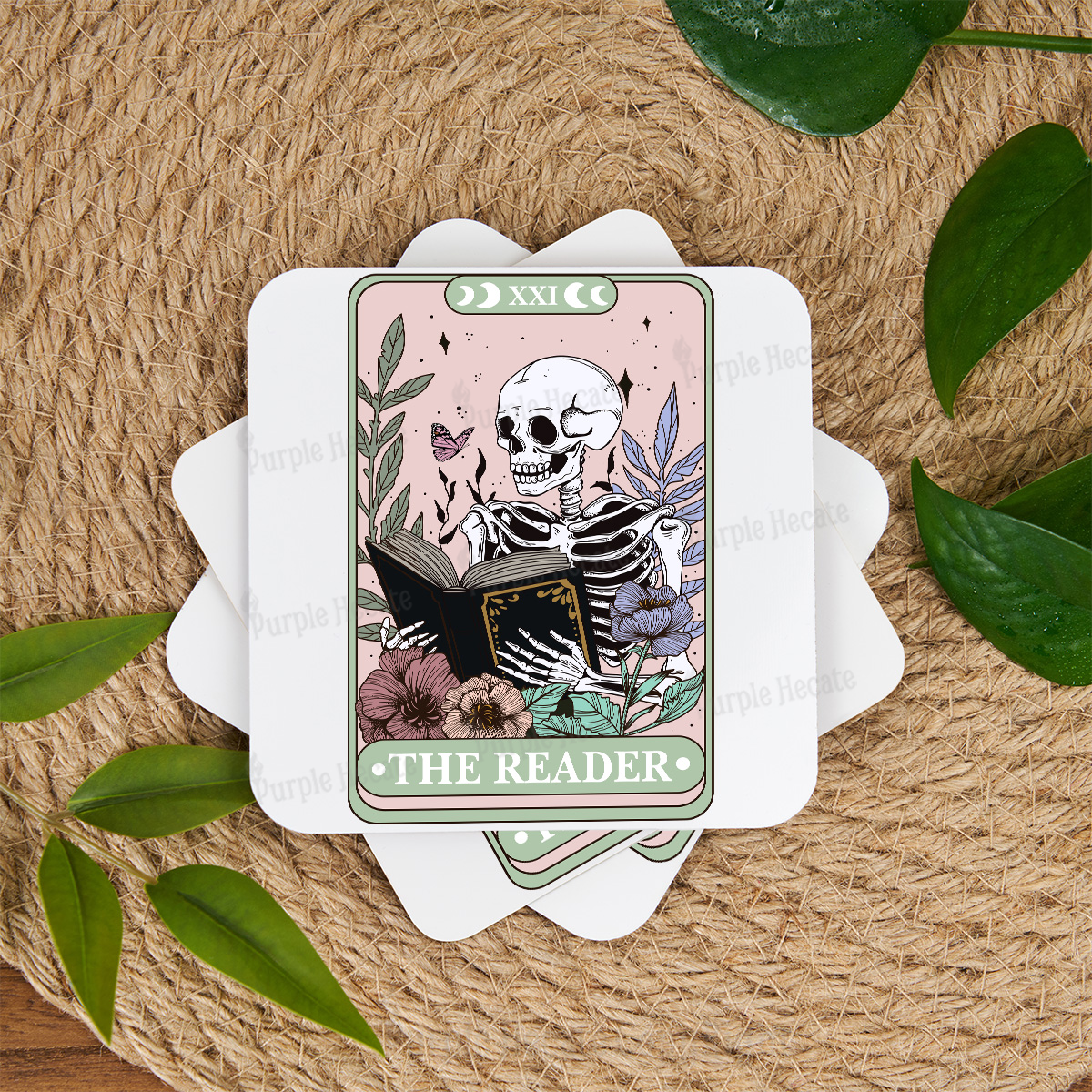 Purplehecate The Reader's Tarot Coaster