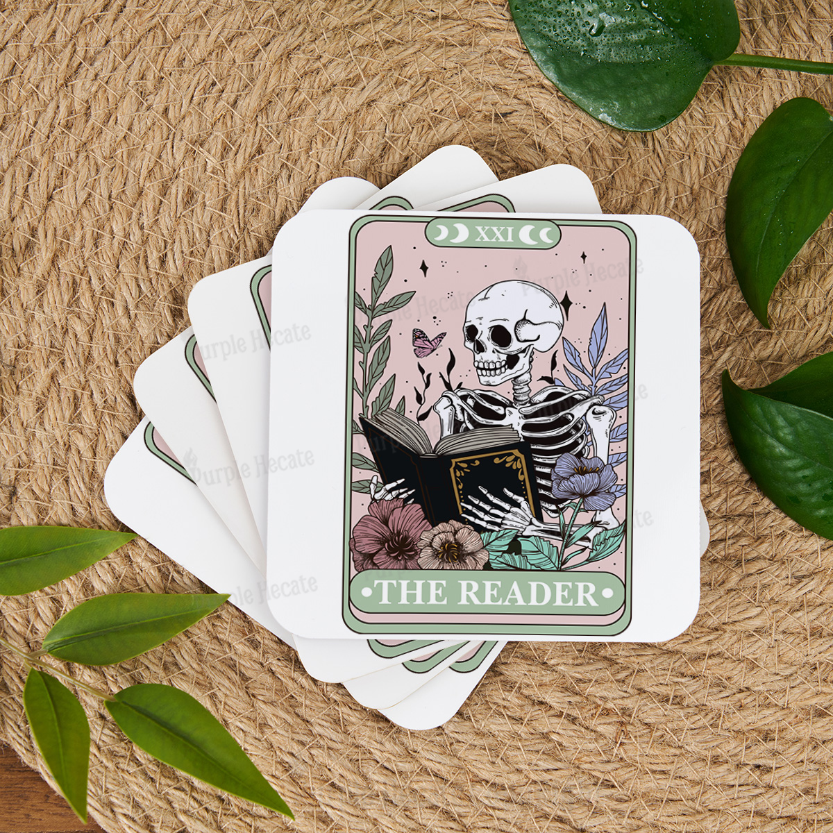 Purplehecate The Reader's Tarot Coaster