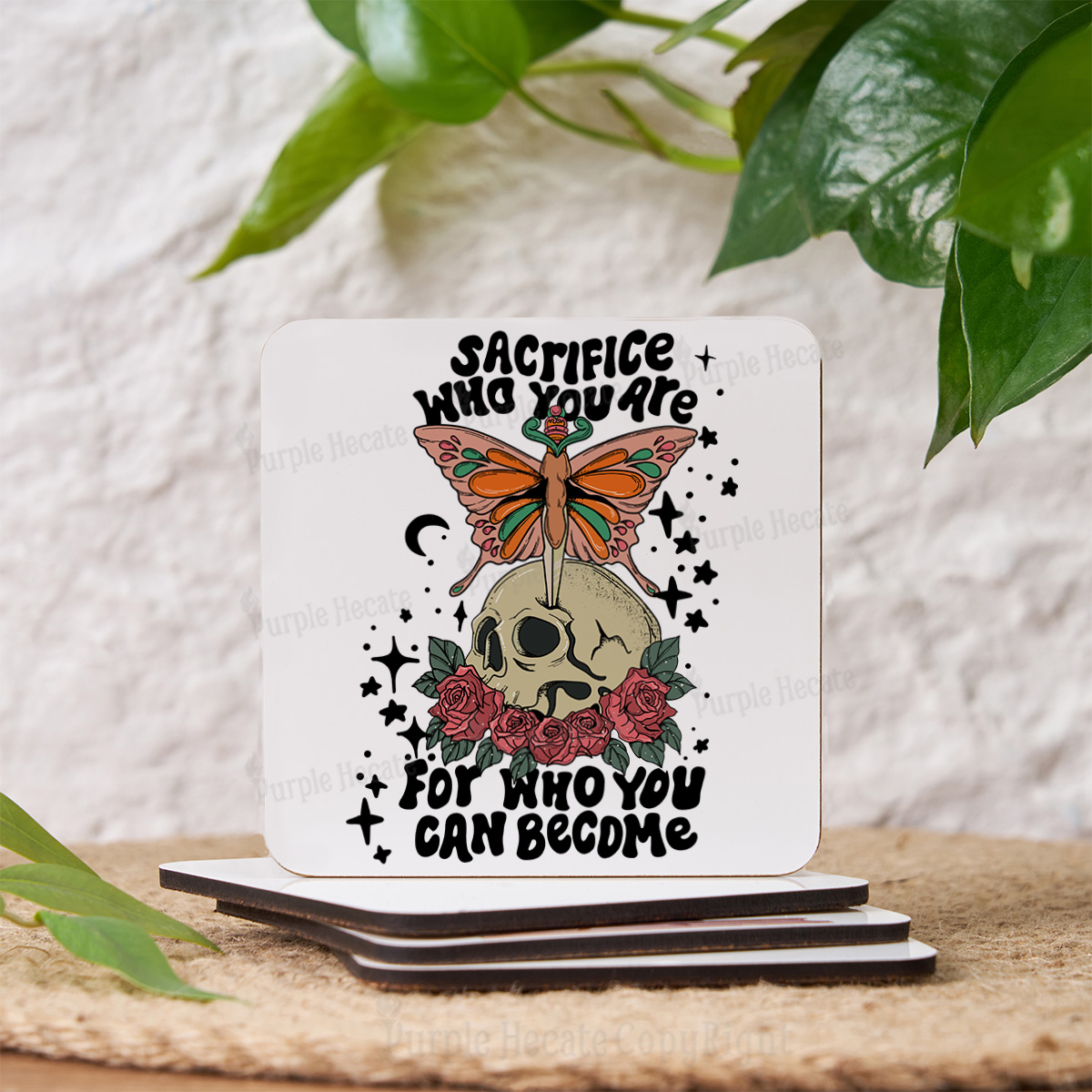 Purplehecate For Who You Can Become Coaster