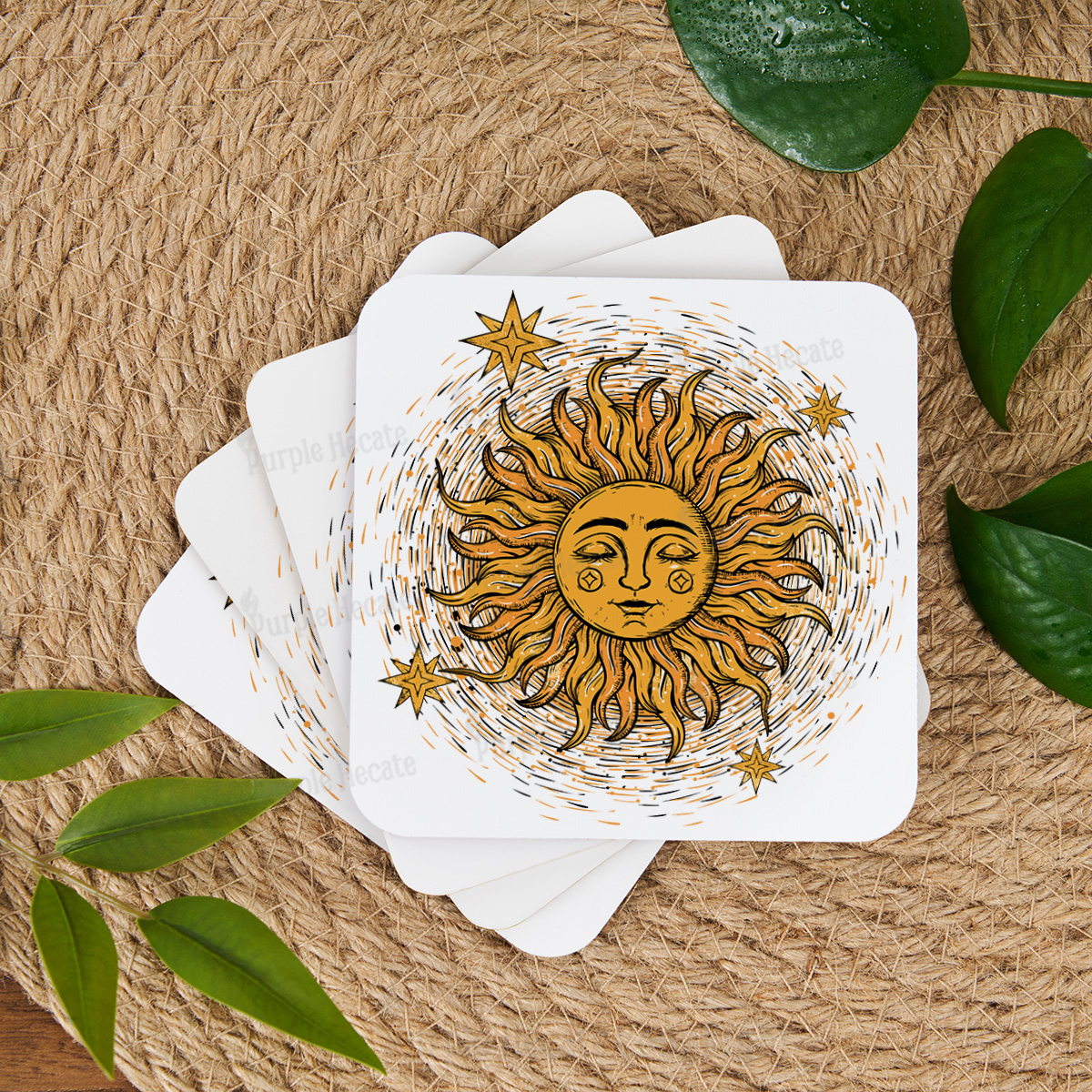 Purplehecate Celestial Sun Coaster