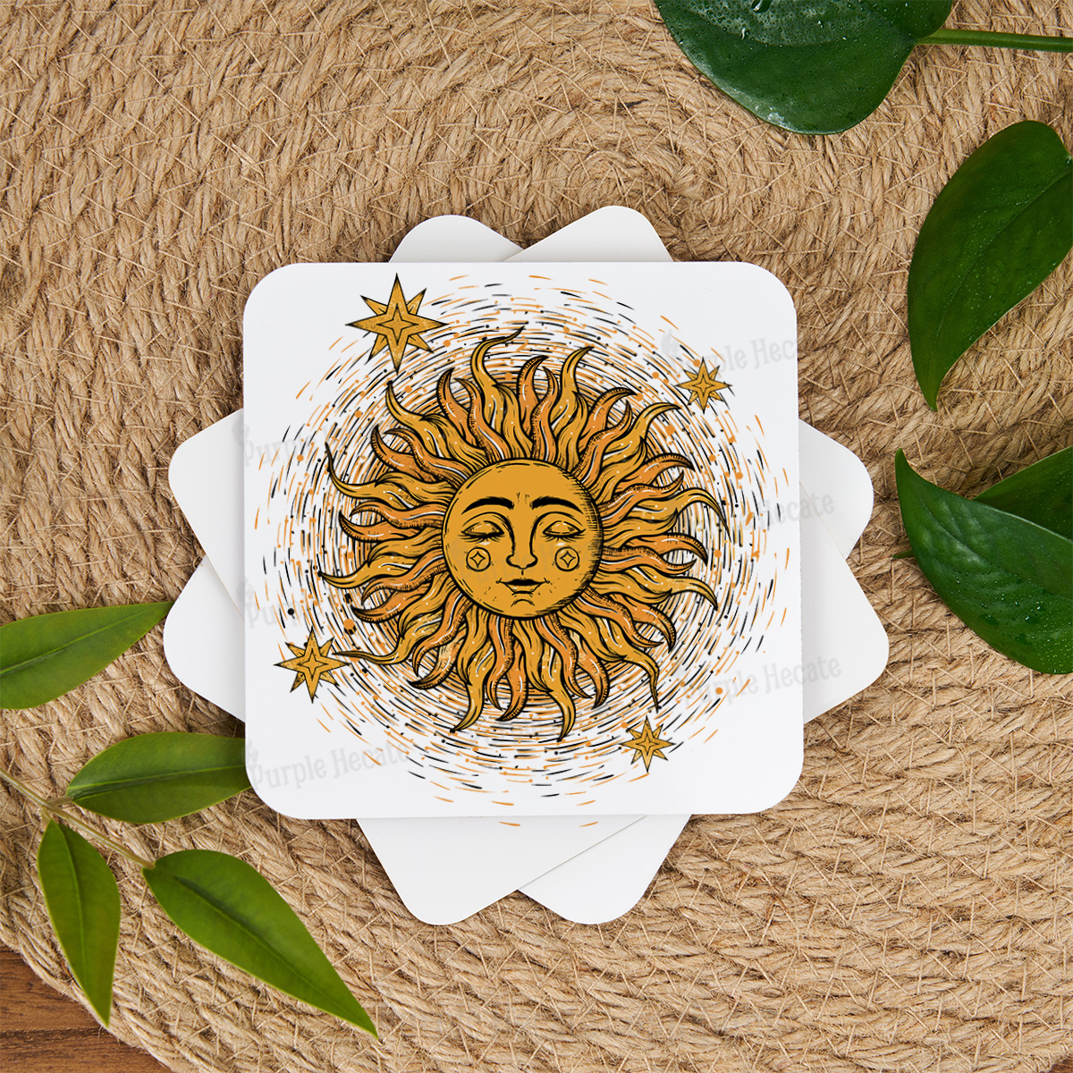 Purplehecate Celestial Sun Coaster