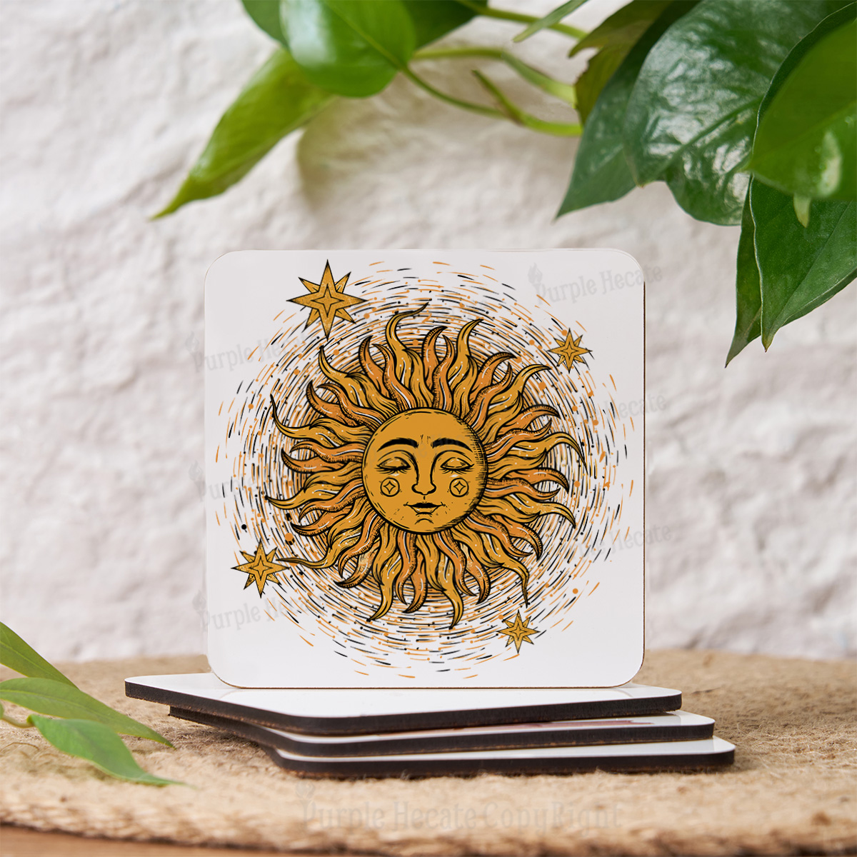 Purplehecate Celestial Sun Coaster