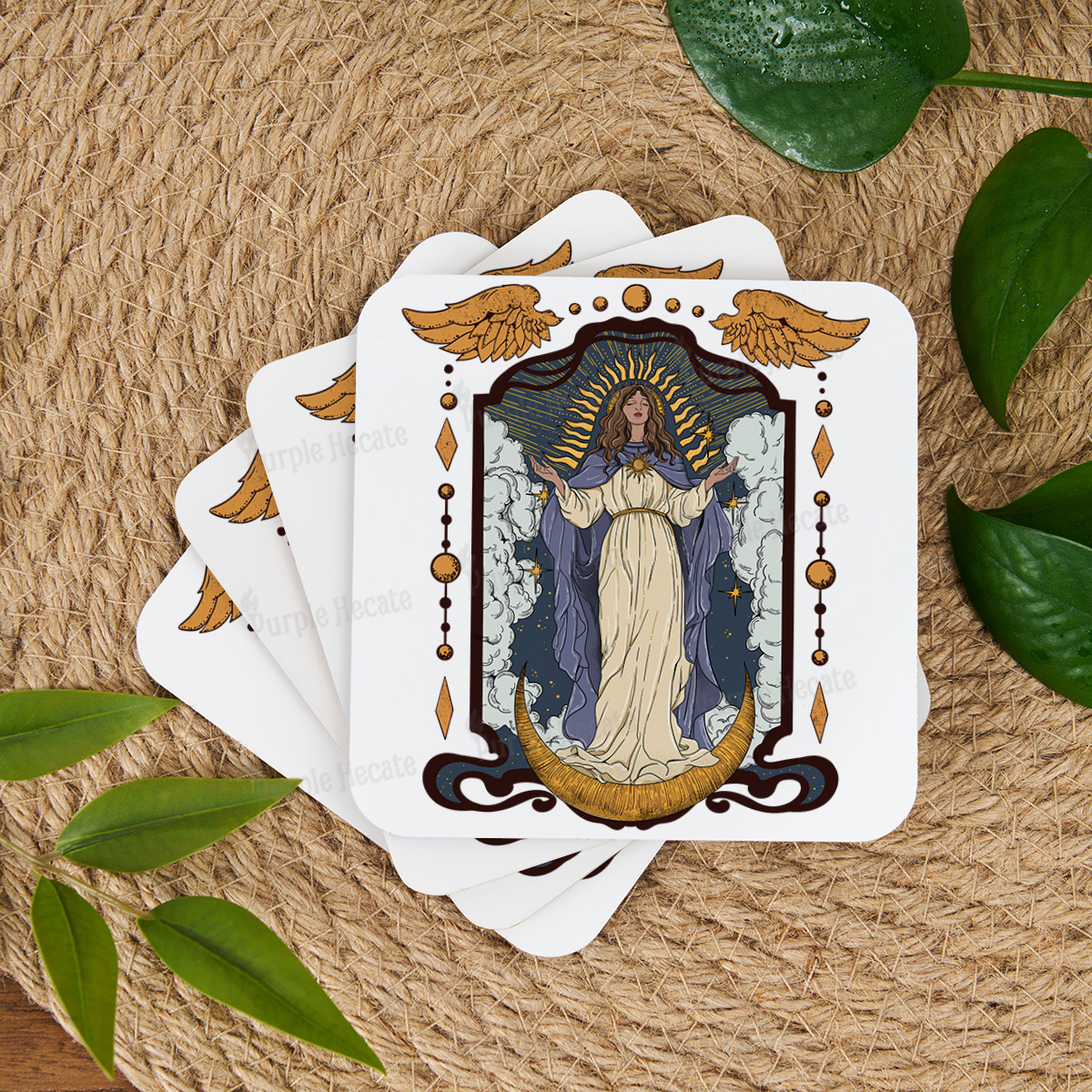 Purplehecate Holy Guardian Coaster