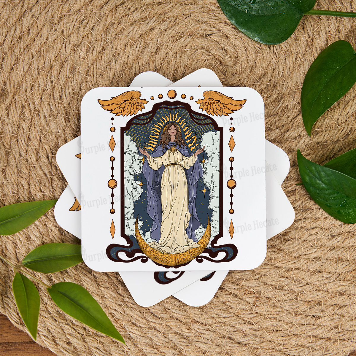 Purplehecate Holy Guardian Coaster