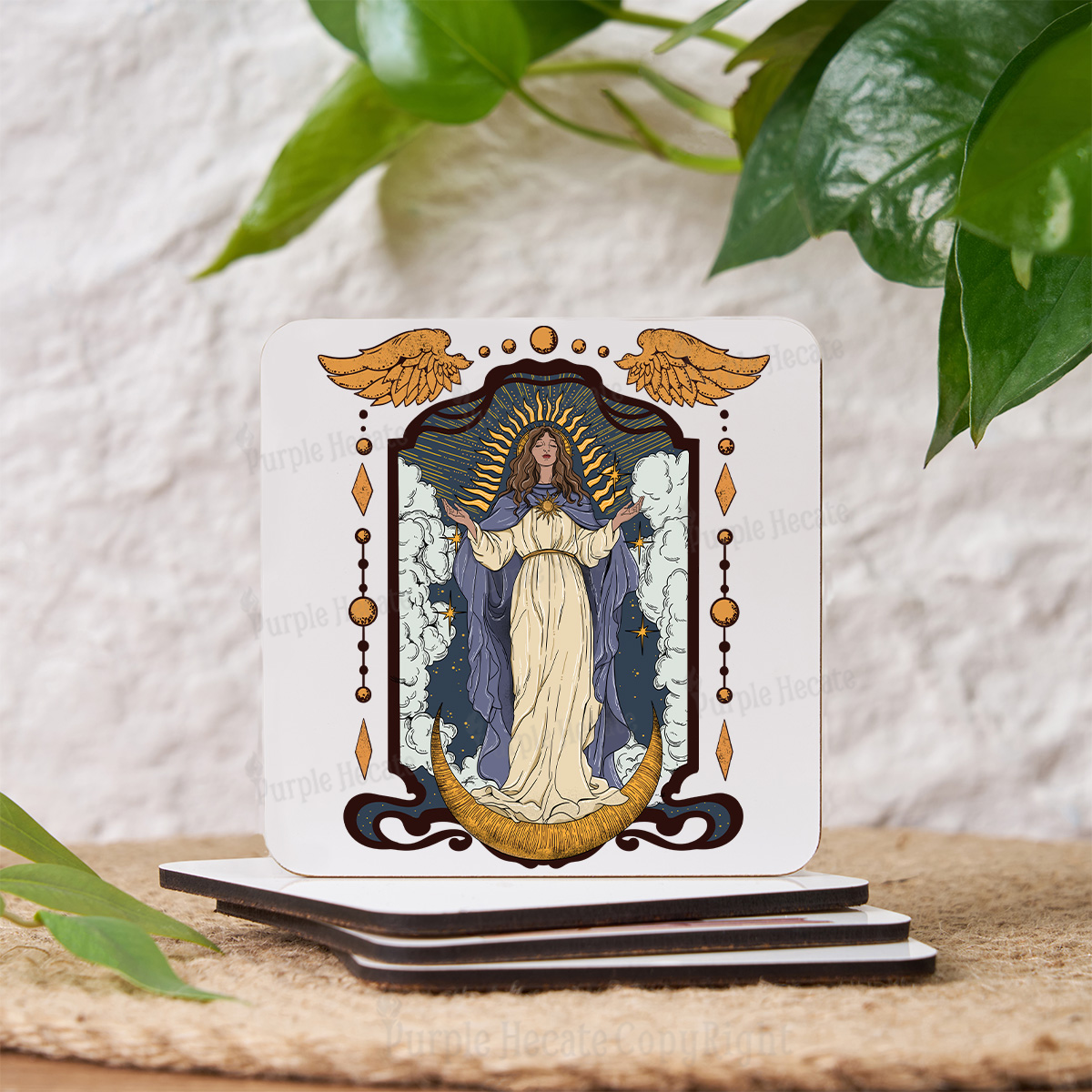 Purplehecate Holy Guardian Coaster