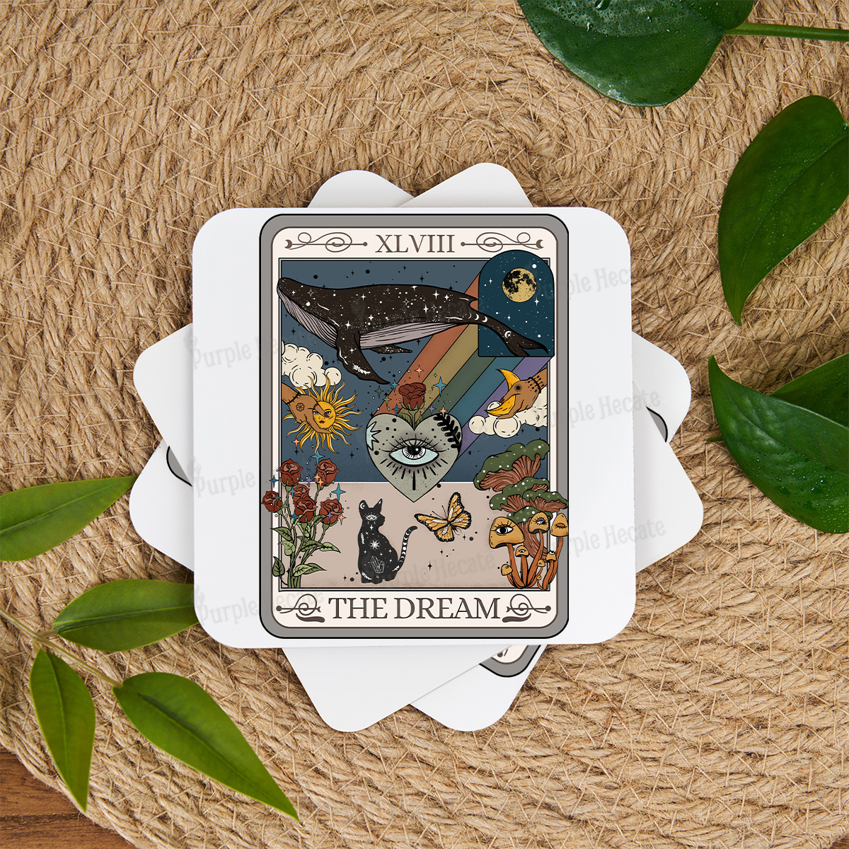 Purplehecate The Dream Tarot Coaster