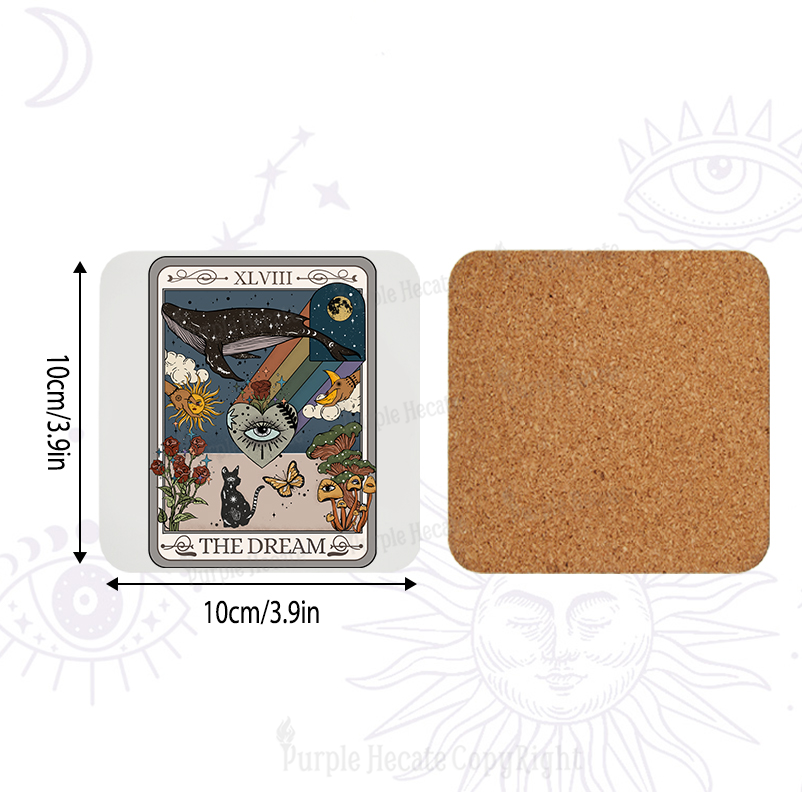 Purplehecate The Dream Tarot Coaster