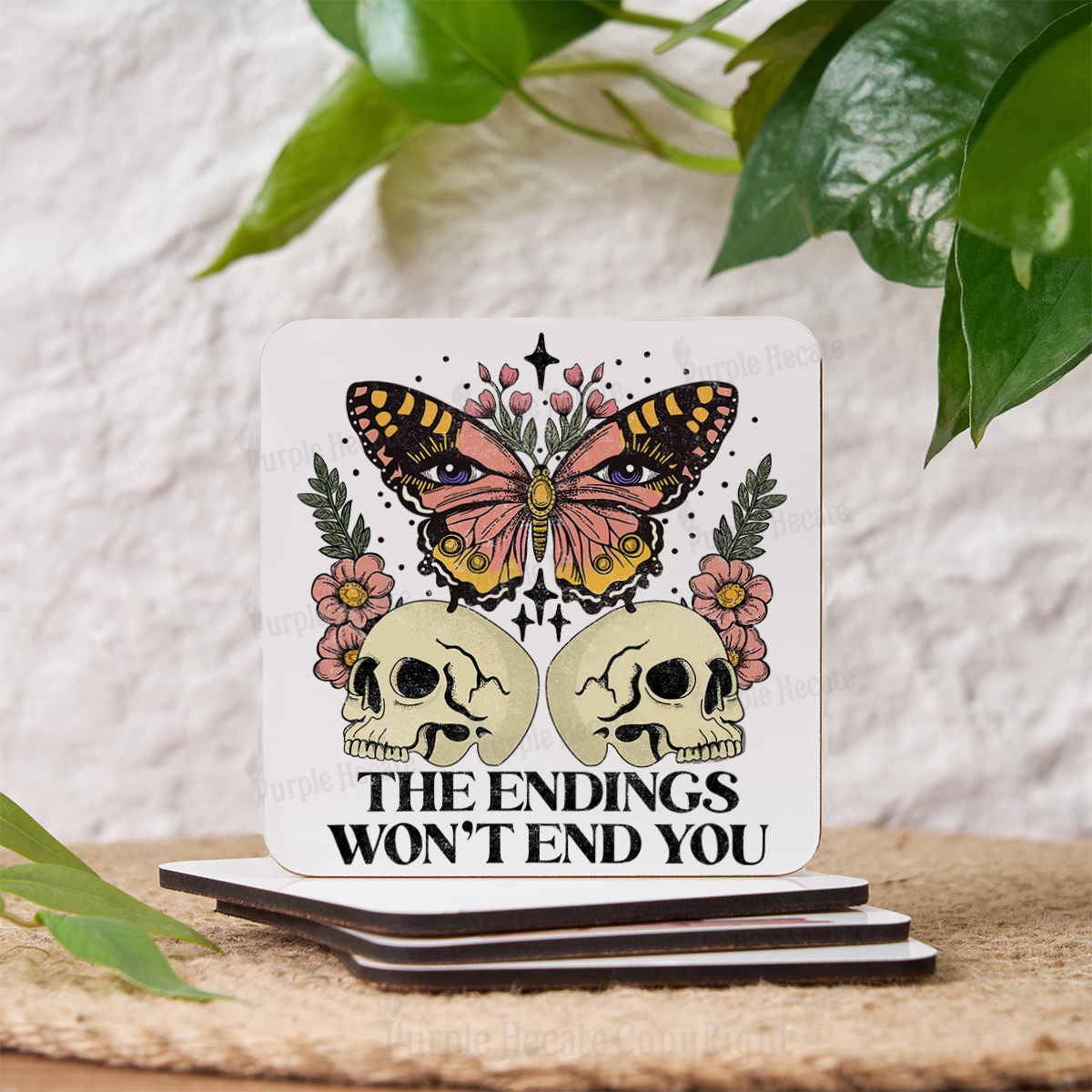 Purplehecate The Endings Won't End You Coaster