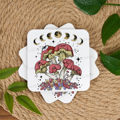 Purplehecate Magic Mushroom Coaster