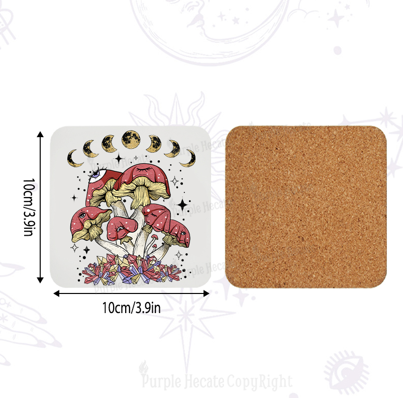 Purplehecate Magic Mushroom Coaster