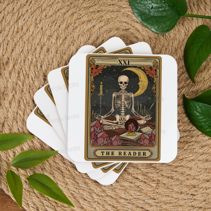 Purplehecate The Reader Tarot Coaster