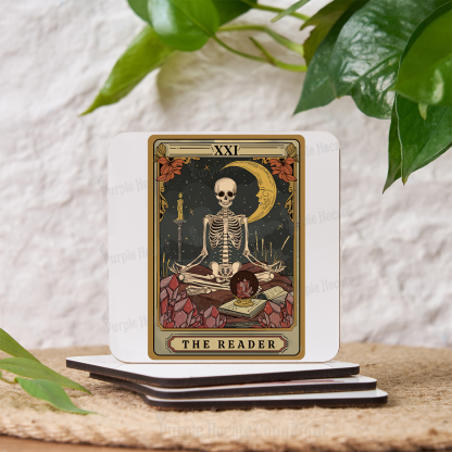 Purplehecate The Reader Tarot Coaster