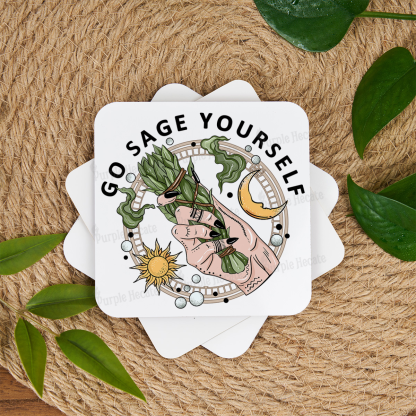 Purplehecate Go Sage Yourself Coaster