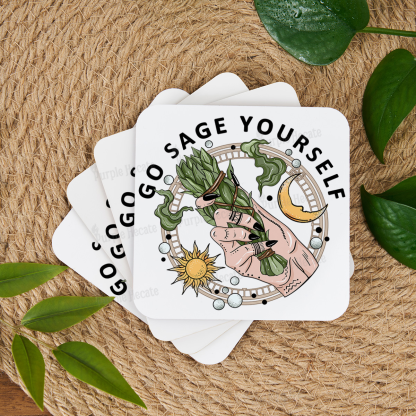 Purplehecate Go Sage Yourself Coaster