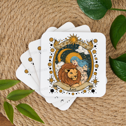 Purplehecate Leo Radiance Zodiac Coaster