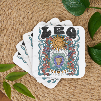 Purplehecate Leo Spirit Zodiac Coaster
