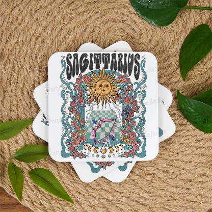 Purplehecate Sagittarius Spirit Zodiac Coaster