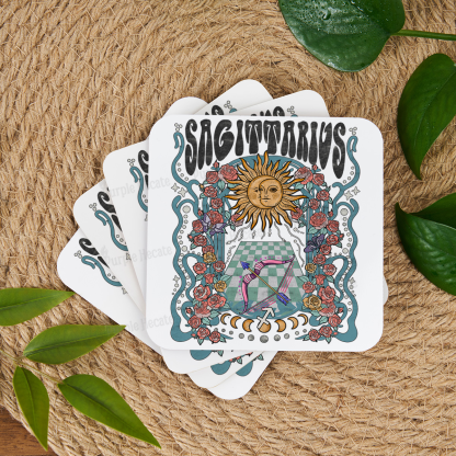 Purplehecate Sagittarius Spirit Zodiac Coaster