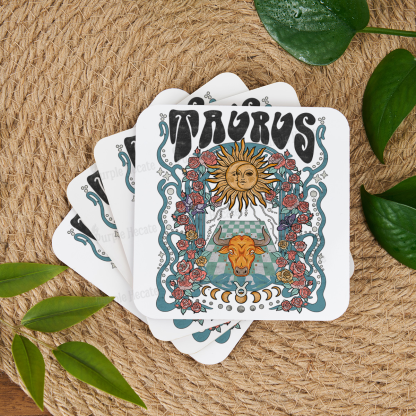 Purplehecate Taurus Spirit Zodiac Coaster