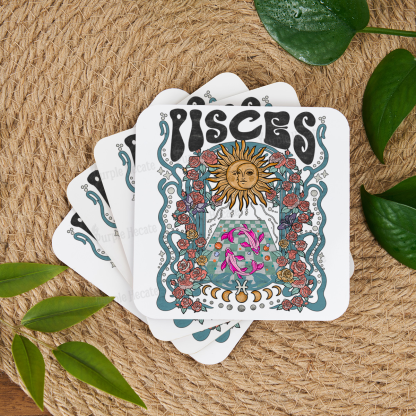 Purplehecate Pisces Spirit Zodiac Coaster