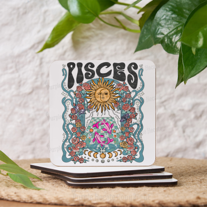 Purplehecate Pisces Spirit Zodiac Coaster