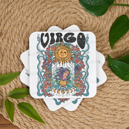 Purplehecate Virgo Spirit Zodiac Coaster