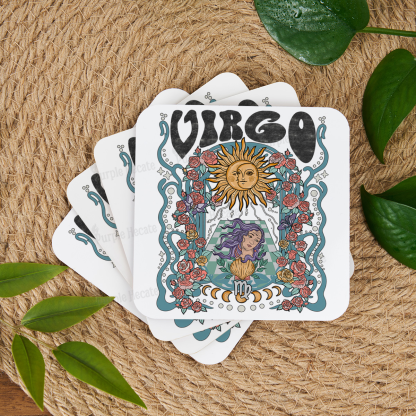 Purplehecate Virgo Spirit Zodiac Coaster